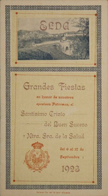 Programa Fiestas Mayores 1923