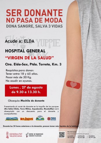 Donaci&oacute;n de sangre en el Hospital de Elda