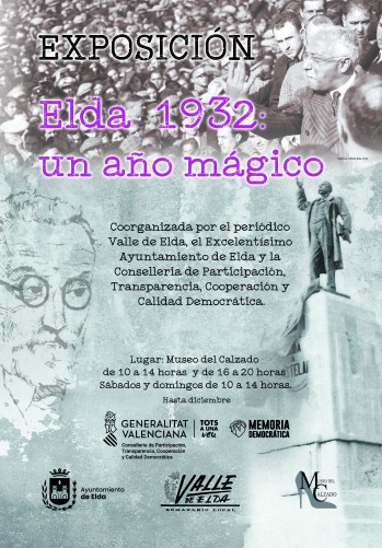 Valle de Elda inaugura una exposici&oacute;n sobre "Elda 1932: un a&ntilde;o m&aacute;gico"