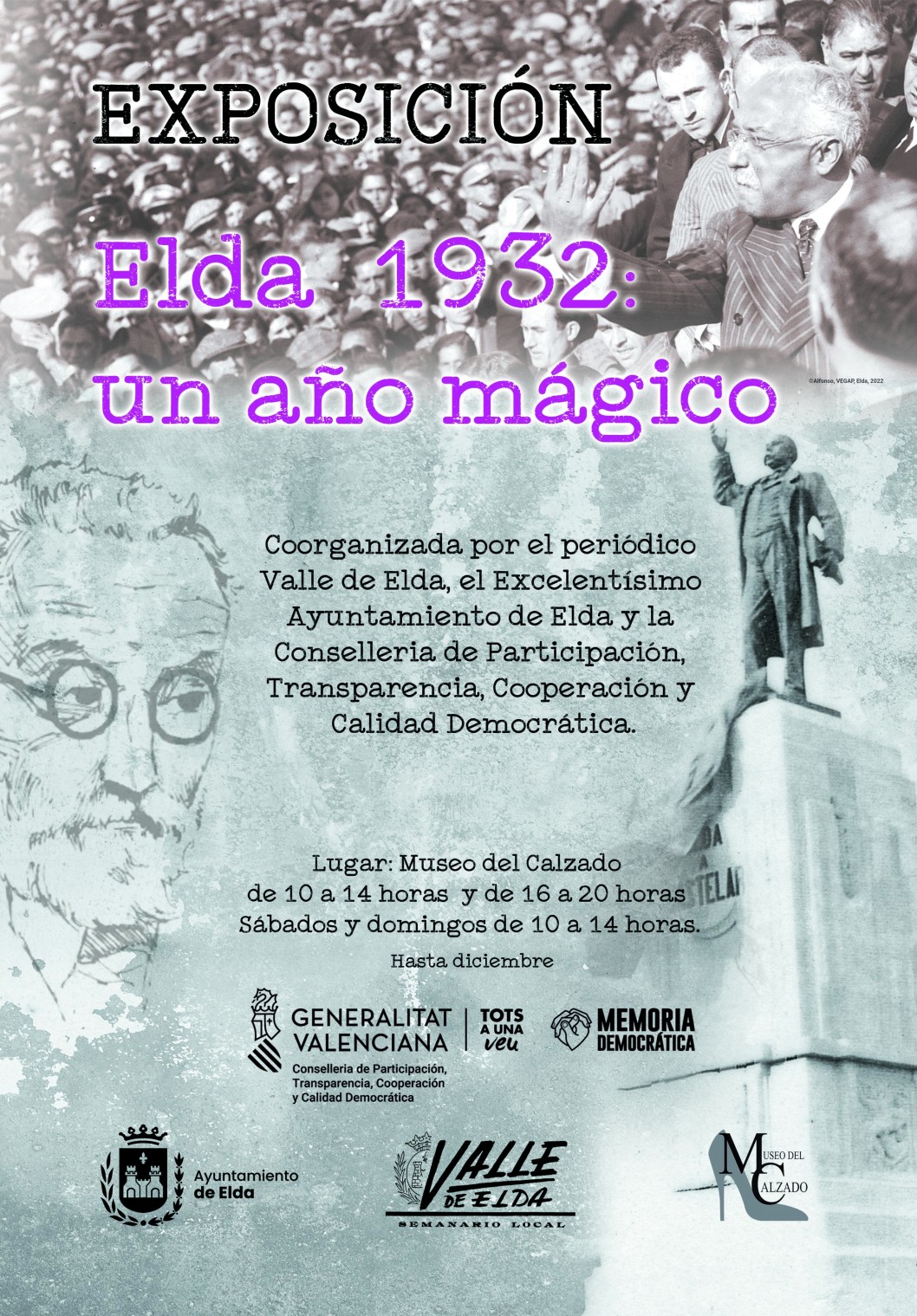 Valle de Elda inaugura una exposición sobre "Elda 1932: un año mágico" Valle de Elda inaugura una exposición sobre "Elda 1932: un año mágico"