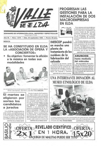 N&uacute;mero 1.974 - 29 de septiembre de 1995