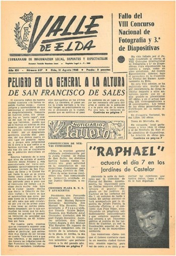 N&uacute;mero 0627 - 31 de agosto de 1968
