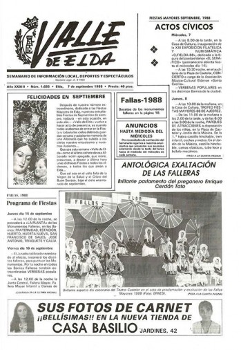 Número 1.635 - 7 de septiembre de 1988