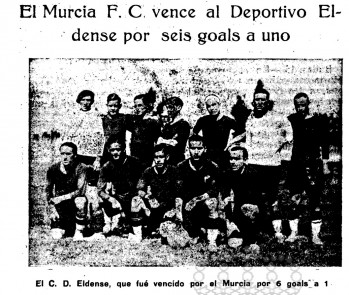 Hoy hace 85 a&ntilde;os... Un 15 de mayo de 1932, el CD Eldense juega contra el Murcia CF