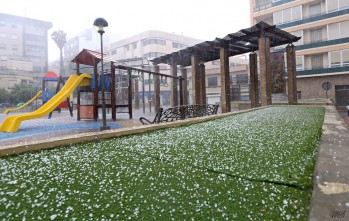 La lluvia intensa y el granizo sorprenden a Elda y Petrer