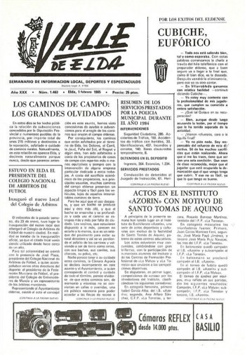 N&uacute;mero 1.463 - 1 de febrero de 1985