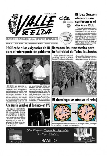 N&uacute;mero 2.400 - 29 de octubre de 2004