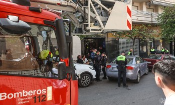 Incendio en una cocina en el centro de Elda
