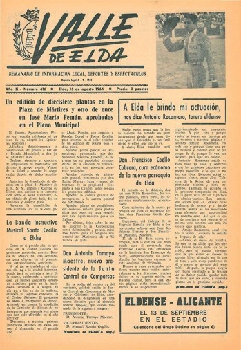 N&uacute;mero 0416 - 15 de agosto de 1964