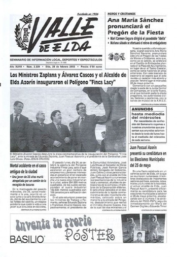 N&uacute;mero 2.329 - 28 de febrero de 2003