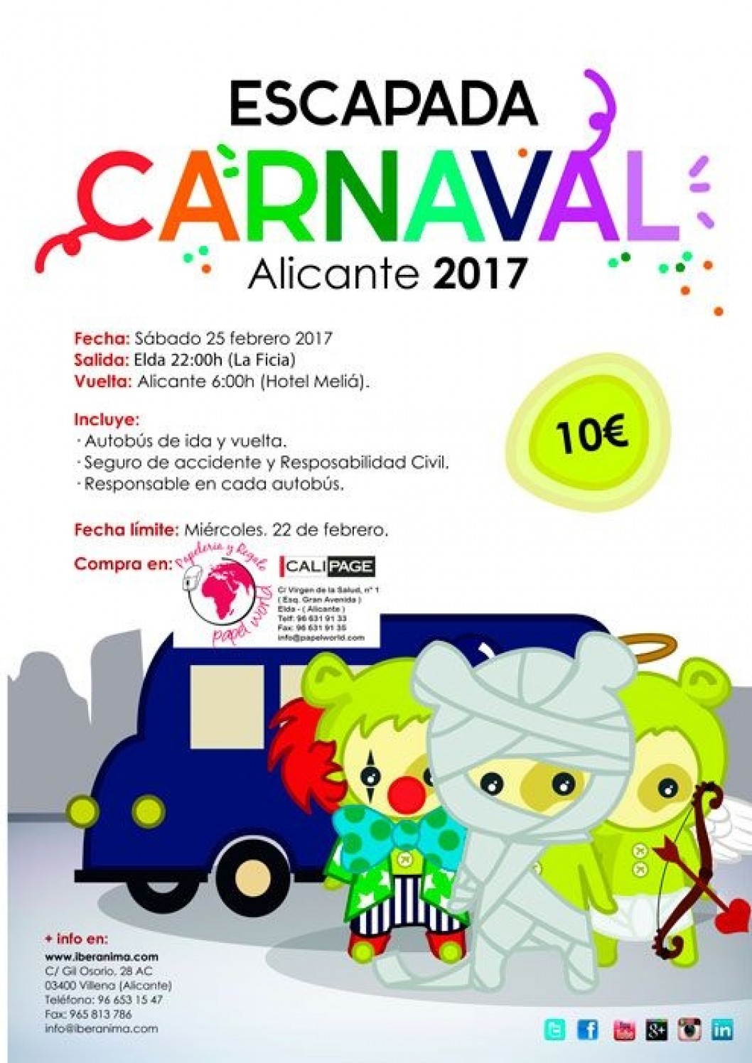 Escapada al Carnaval de Alicante 2017 Escapada al Carnaval de Alicante 2017