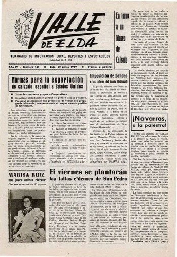 N&uacute;mero 0147 - 20 de junio de 1959