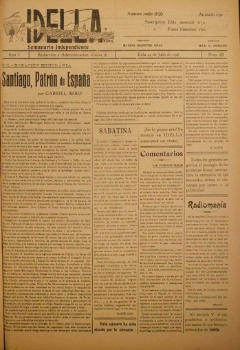 Idella nº 025 - Año 1926