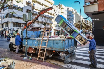 Comienza la retirada de las cabinas telef&oacute;nicas en Elda