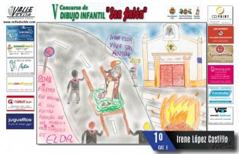 Dibujos premiados del 5&ordm; Concurso sobre San Ant&oacute;n de Valle de Elda