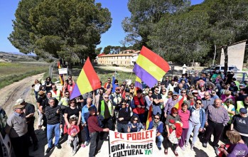 Marcha a El Poblet para pedir que sea declarado Bien de Inter&eacute;s Cultural