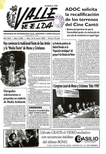 N&uacute;mero 2.086 - 16 de enero de 1998