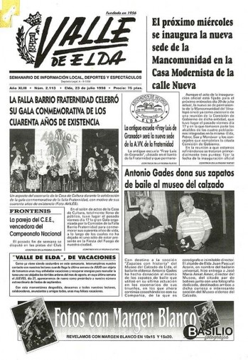 N&uacute;mero 2.113 - 23 de julio de 1998