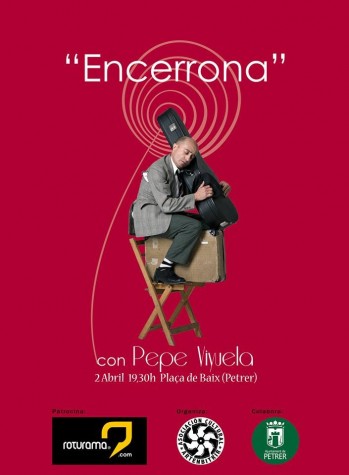 Pepe Viyuela representar&aacute; su "Encerrona" el 2 de abril en la Pla&ccedil;a de Baix