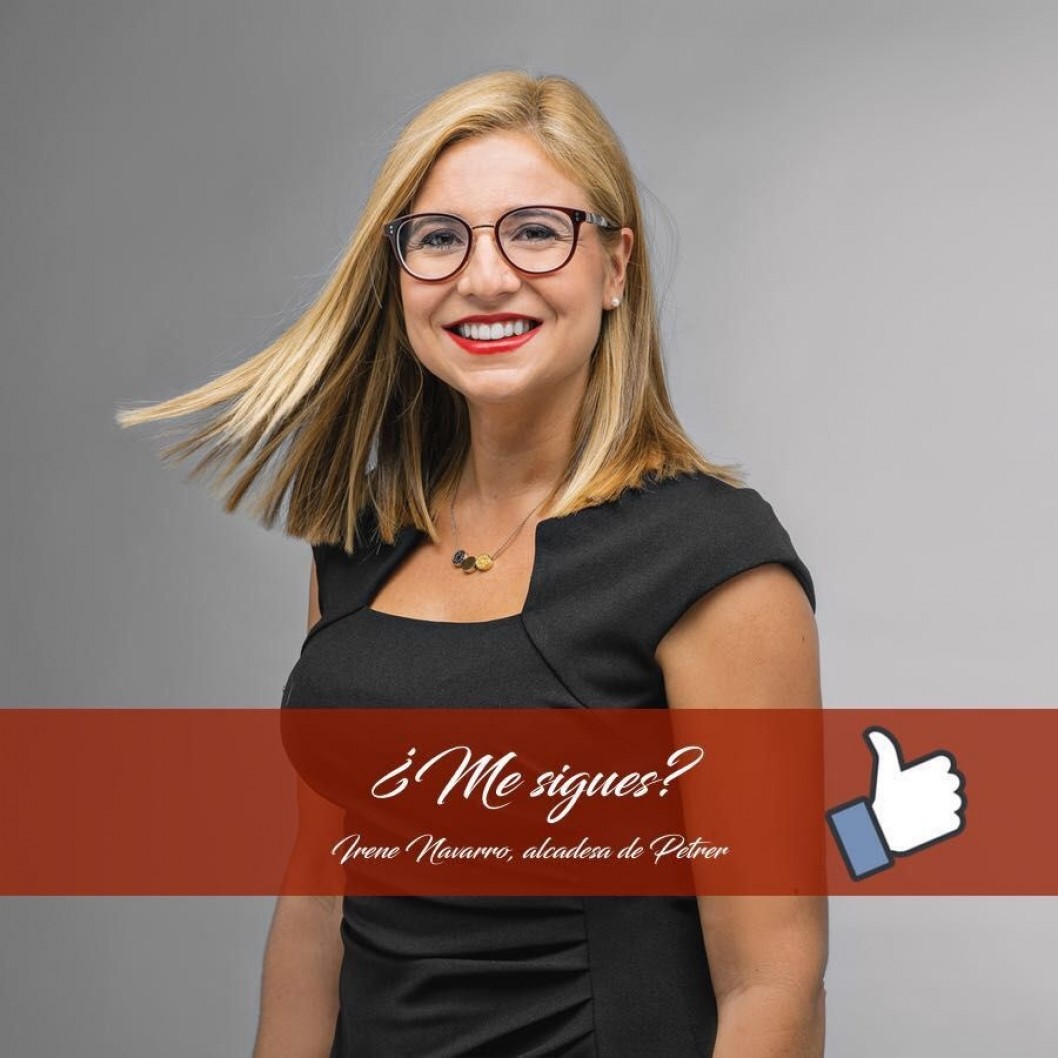 La alcaldesa de Petrer, Irene Navarro, estrena página de Facebook La alcaldesa de Petrer, Irene Navarro, estrena página de Facebook