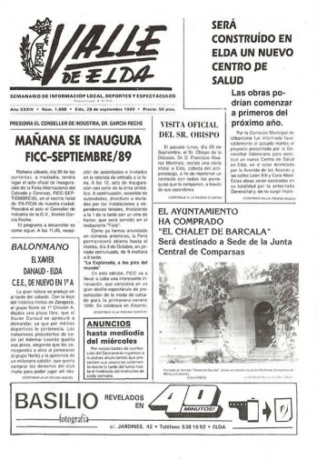 N&uacute;mero 1.686 - 29 de septiembre de 1989