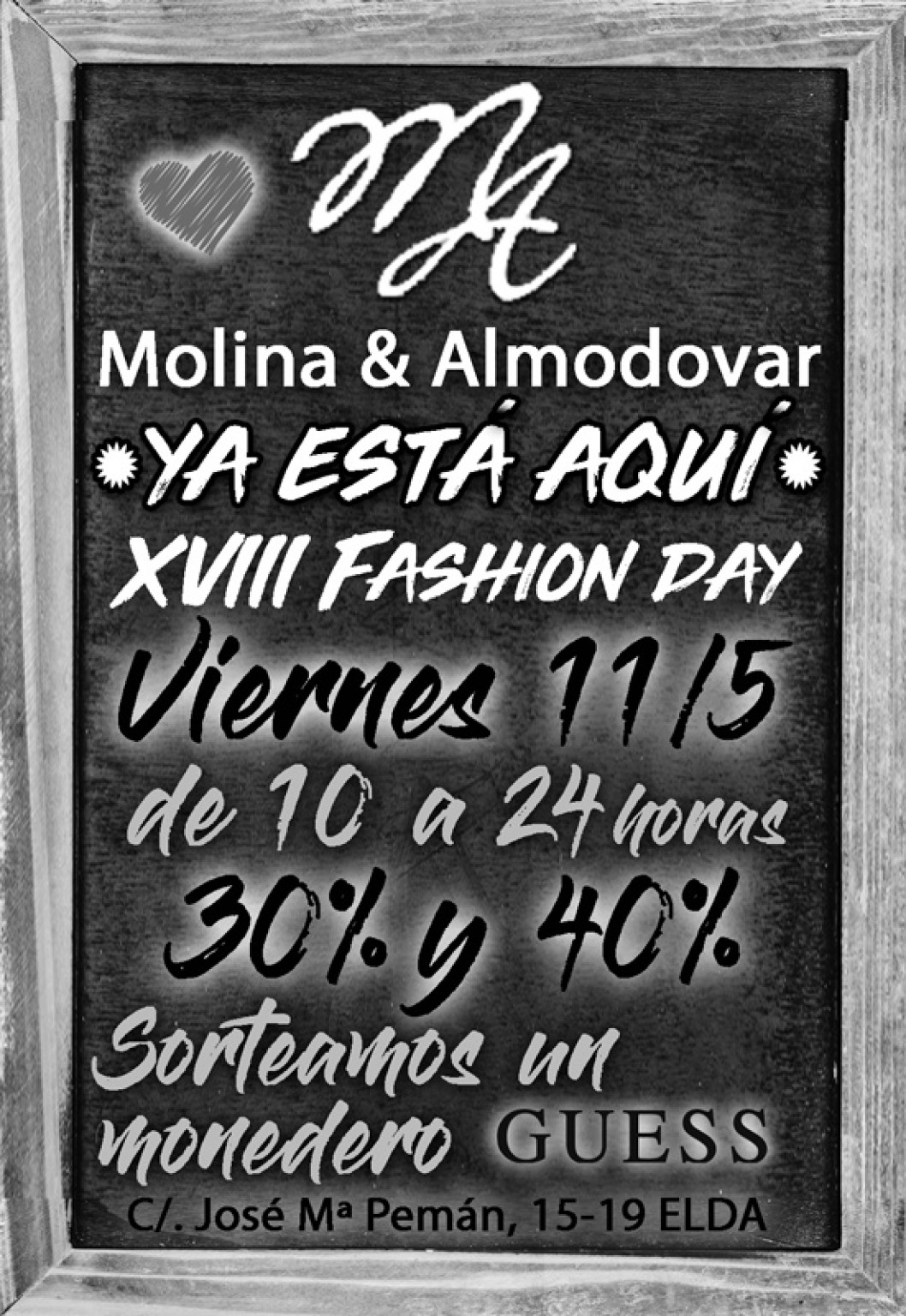 Molina & Almodovar celebra su 18 Fashion Day con grandes descuentos Molina & Almodovar celebra su 18 Fashion Day con grandes descuentos