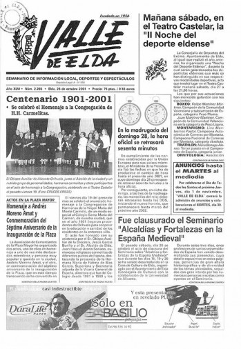 N&uacute;mero 2.265 - 26 de octubre de 2001