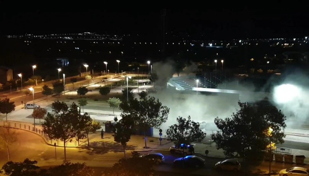 Incendian un aseo portátil en los conciertos de Fiestas Mayores Incendian un aseo portátil en los conciertos de Fiestas Mayores