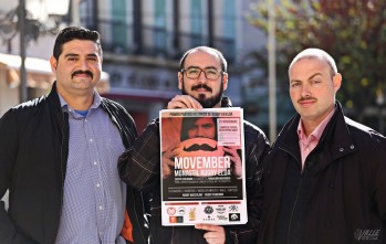 Bigotes contra el c&aacute;ncer de pr&oacute;stata en la presentaci&oacute;n del Club de Rugby Monastil
