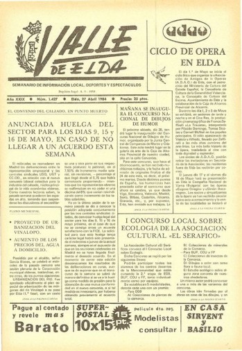 N&uacute;mero 1.427 - 27 de abril de 1984