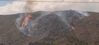 Incendio en la Rambla de Pu&ccedil;a de Petrer