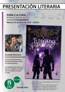 Presentaci&oacute;n literaria: "El legado de Anhoix" de Zoraida Roncero