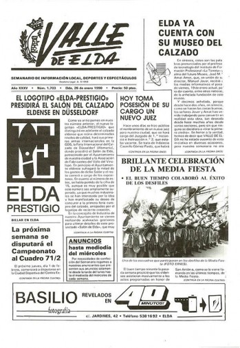 N&uacute;mero 1.703 - 26 de enero de 1990