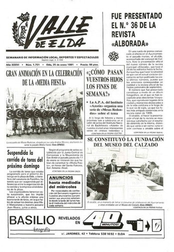 N&uacute;mero 1.751 - 25 de enero de 1991